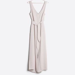Taupe Wraparound Jumpsuit